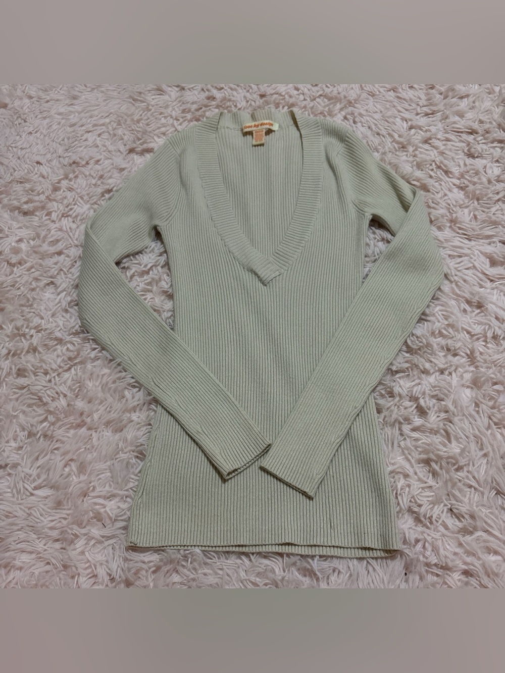 Vintage Y2K love by design v neck sweater size medium